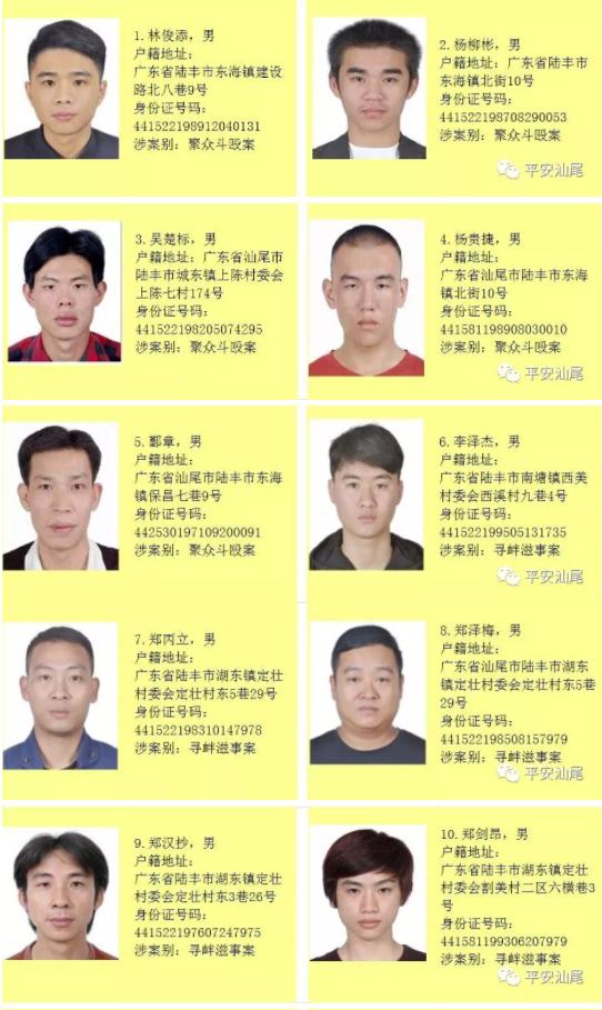 “汕尾最新追捕公告发布”